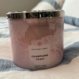Champagne Toast Candle Bath and Body Works 3 Wick Jar 14.5 oz 411g